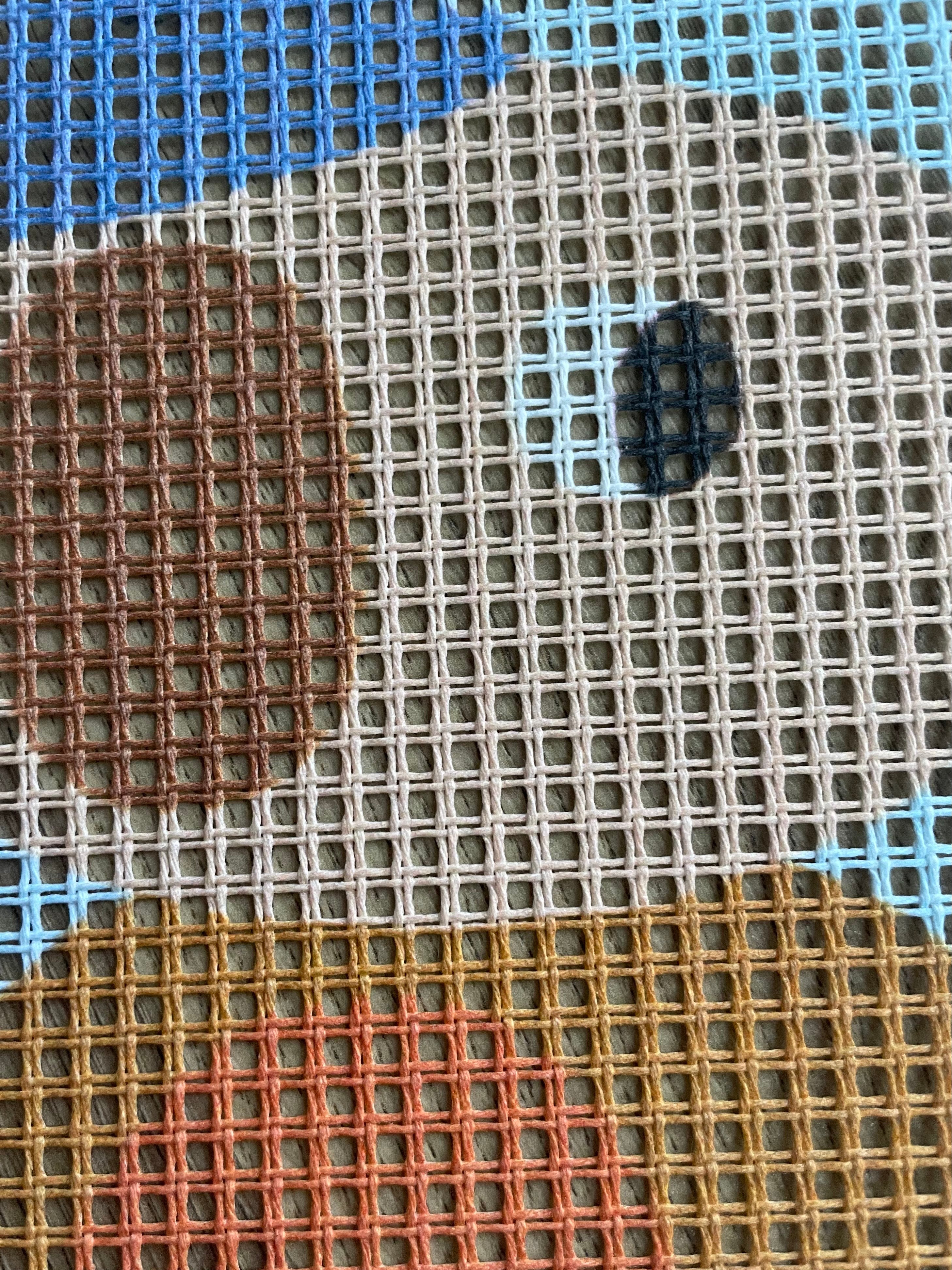 Kit canevas gros trous "80s dog"