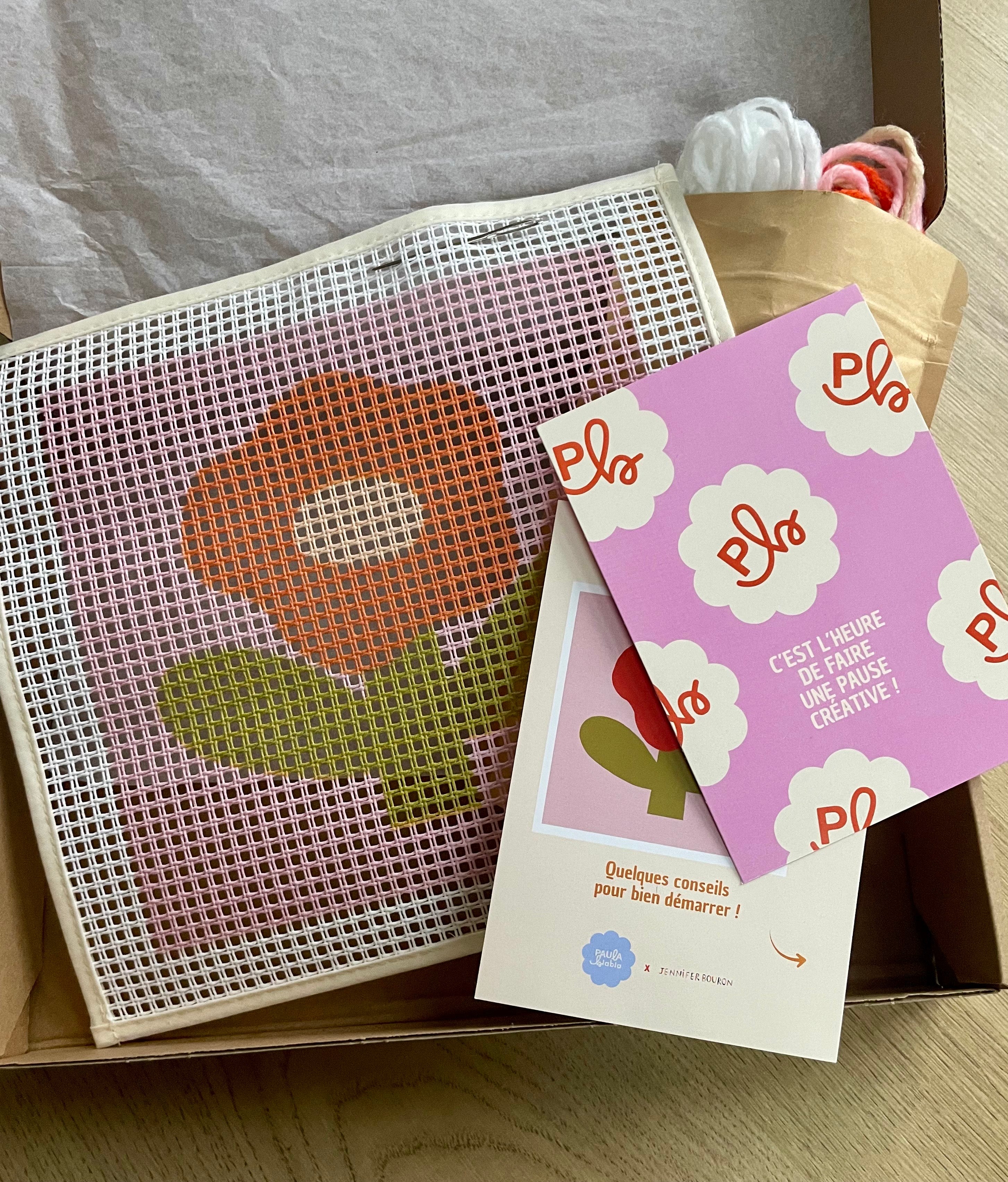 Kit canevas gros trous "Little flower"