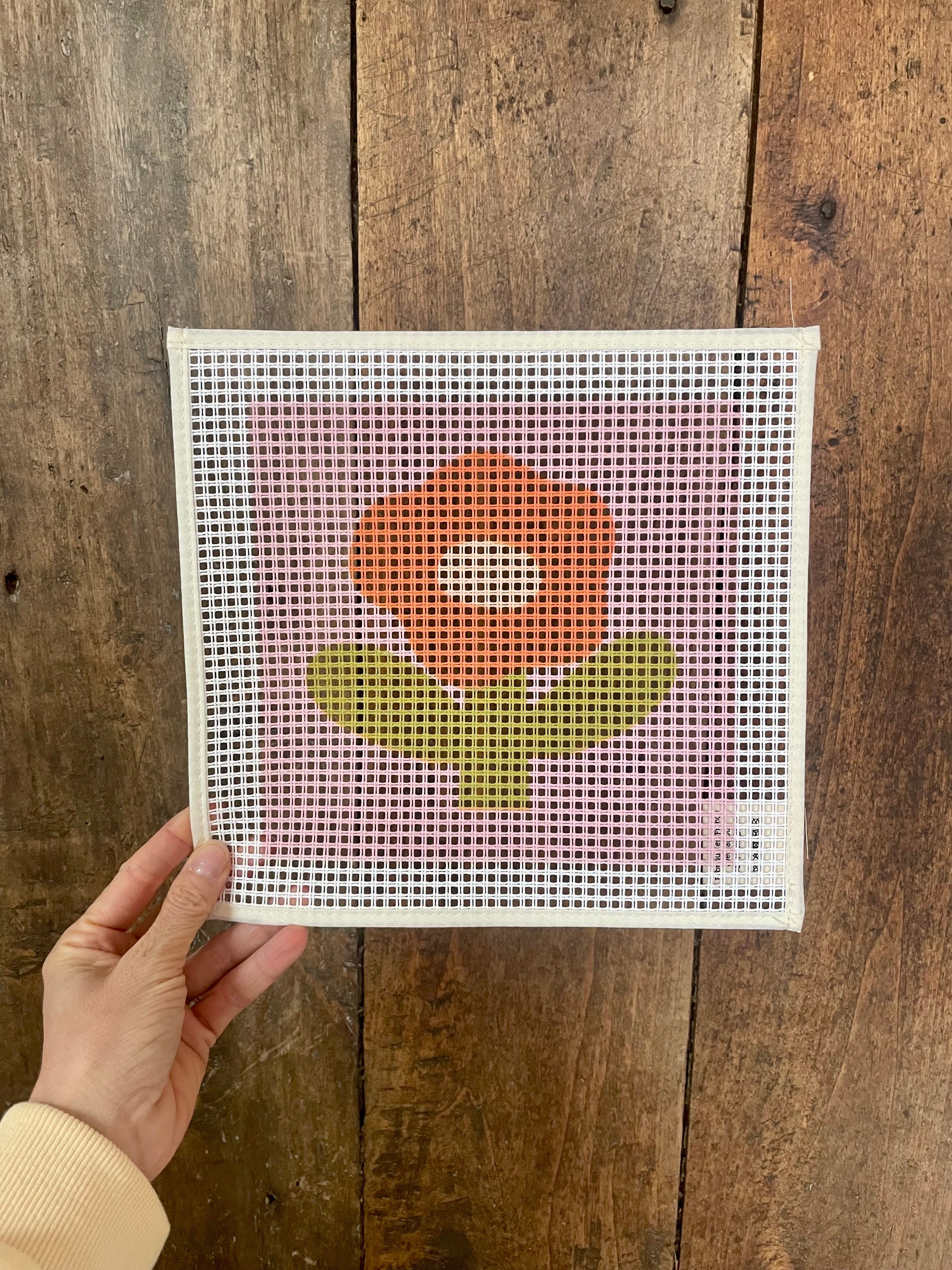 Kit canevas gros trous "Little flower"